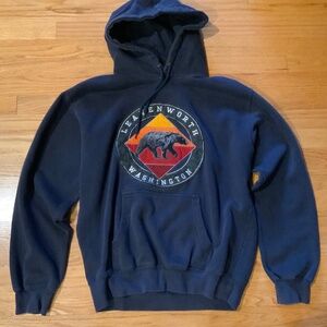 Prairie Mountain Leavenworth Washington Hoodie Oversized Small Great Condition
